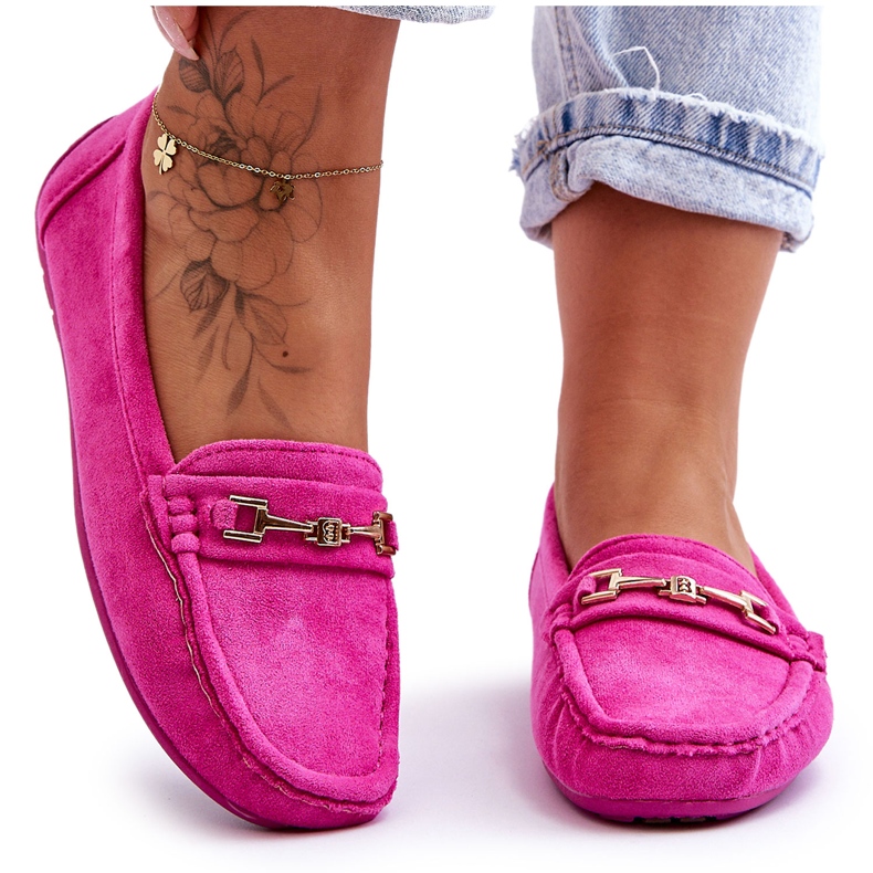 Mocassins classiques en daim pour femmes Rose Corinell