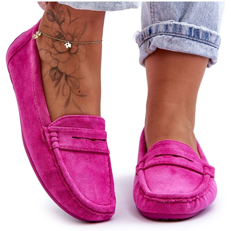 Mocassins en daim pour femme Rose Lenvie