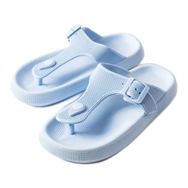 Sandales à plateforme bleues Moretti