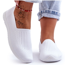 PE1 Baskets à enfiler pour femmes Blanc Lento blanche
