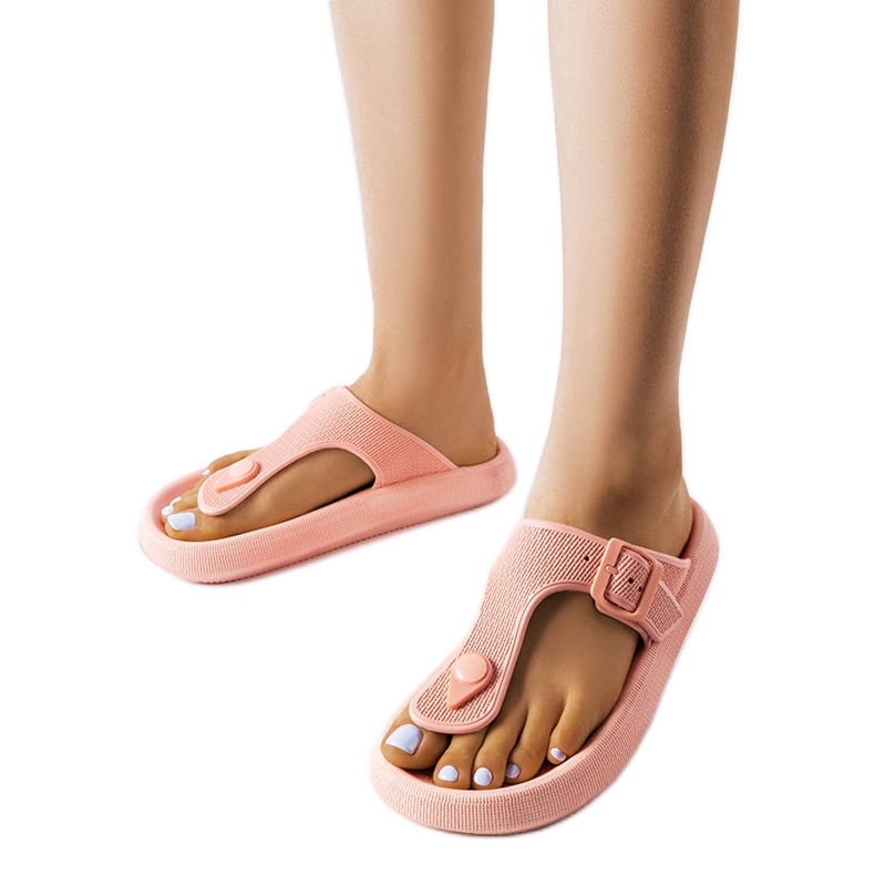 Sandales à plateforme roses Moretti Sandales à plateforme roses Moretti