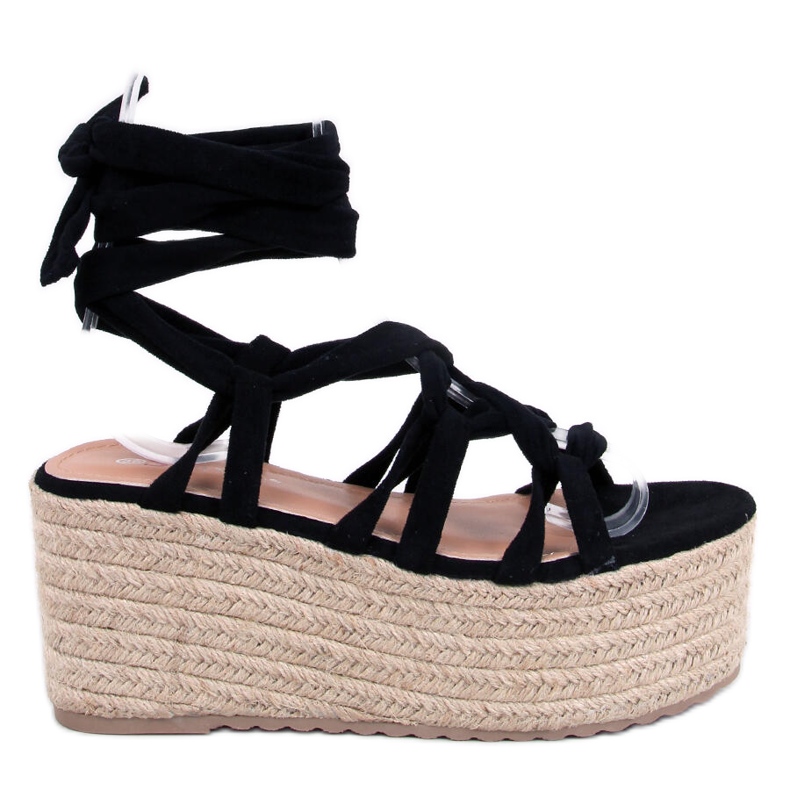 Espadrilles à plateforme de Manon Black le noir Espadrilles à plateforme de Manon Black le noir