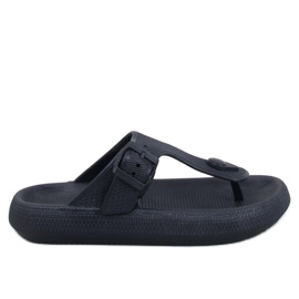 Tongs en mousse souple Sadier Noir le noir