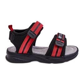 News Sandale Enfant Brando Light Red Velcro noir
