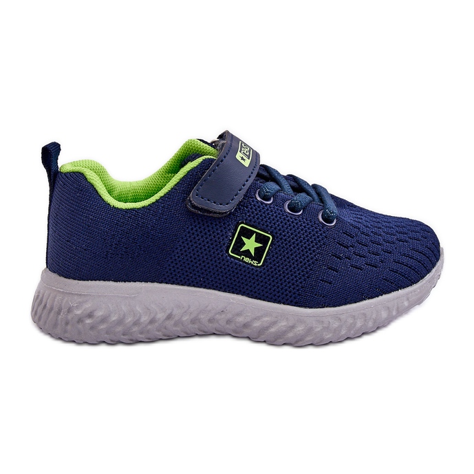 News Chaussures De Sport Enfant Avec Velcro Marine-Vert Brego bleu