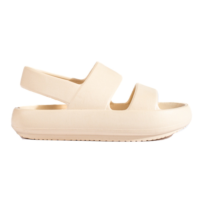 Sandales en caoutchouc crème Shelovet, femmes beige