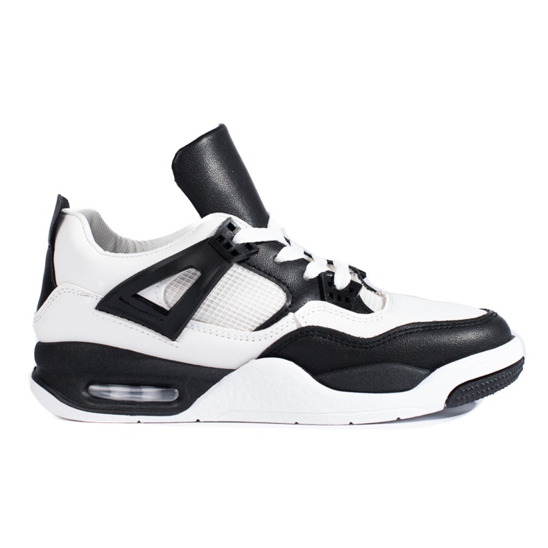 Baskets noires et blanches à semelle épaisse de Shelovet le noir Baskets noires et blanches à semelle épaisse de Shelovet le noir