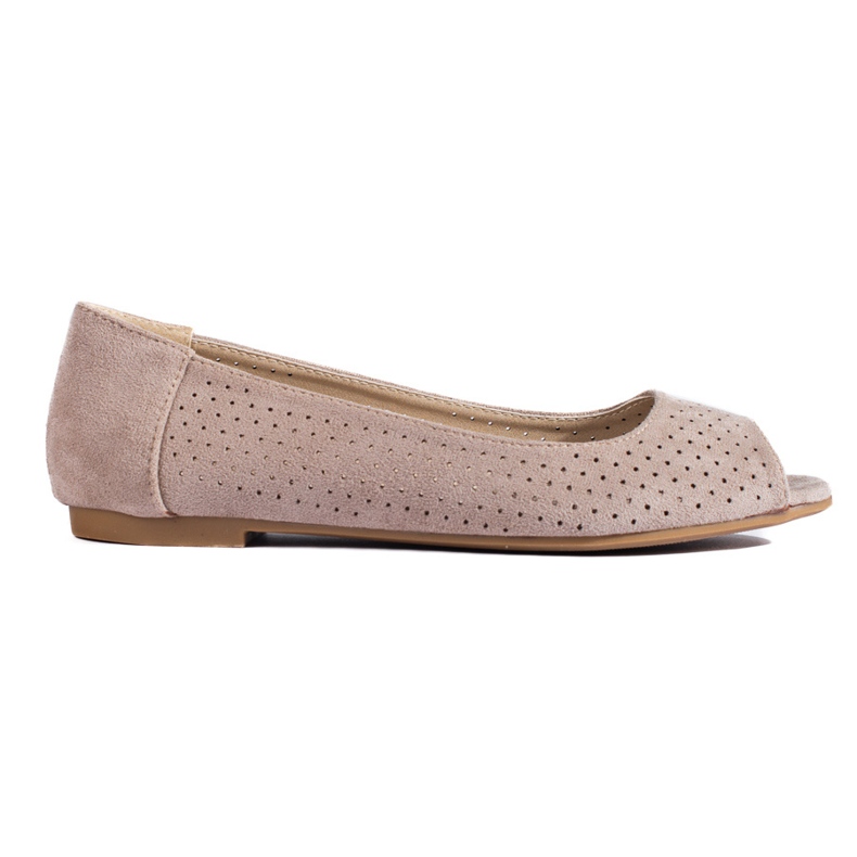 Ballerines femme beiges ajourées Shelovet