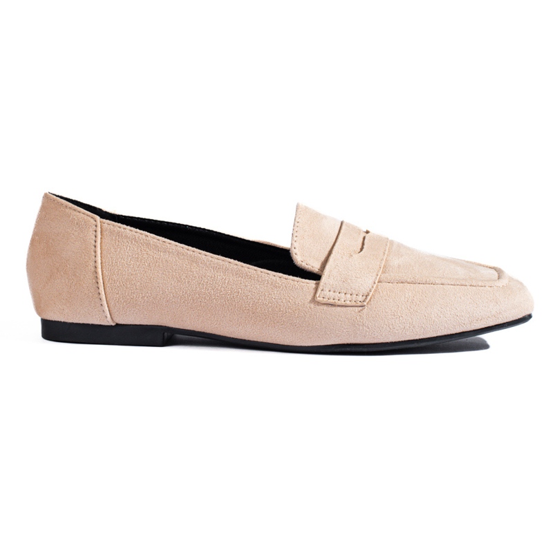 Mocassins classiques en daim beige de Shelovet