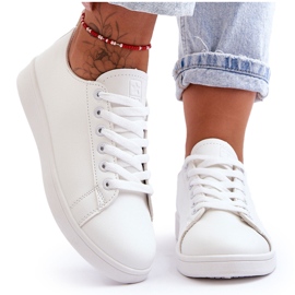 PE1 Baskets classiques en cuir pour femmes Blanc illimité blanche
