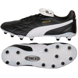 Puma King Top FG/AG M 107348-01 chaussures de football noir noir