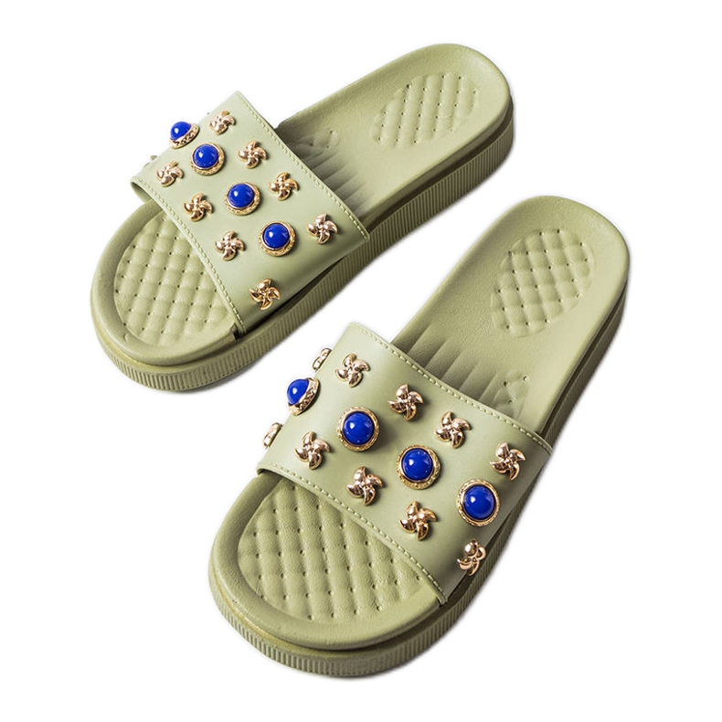 Toboggans verts décorés de Montesarchio Toboggans verts décorés de Montesarchio