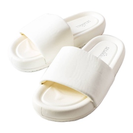 Chaussons compensés Franco blancs blanche Chaussons compensés Franco blancs blanche