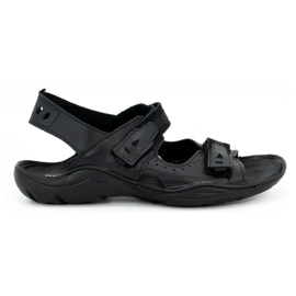 Olivier Sandales cuir homme noir 448
