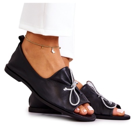 Ballerines Femme Cuir Nicole 2660/001 Noir
