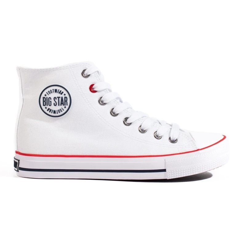 Baskets montantes femme Big Star T274026101 blanches Baskets montantes femme Big Star T274026101 blanches