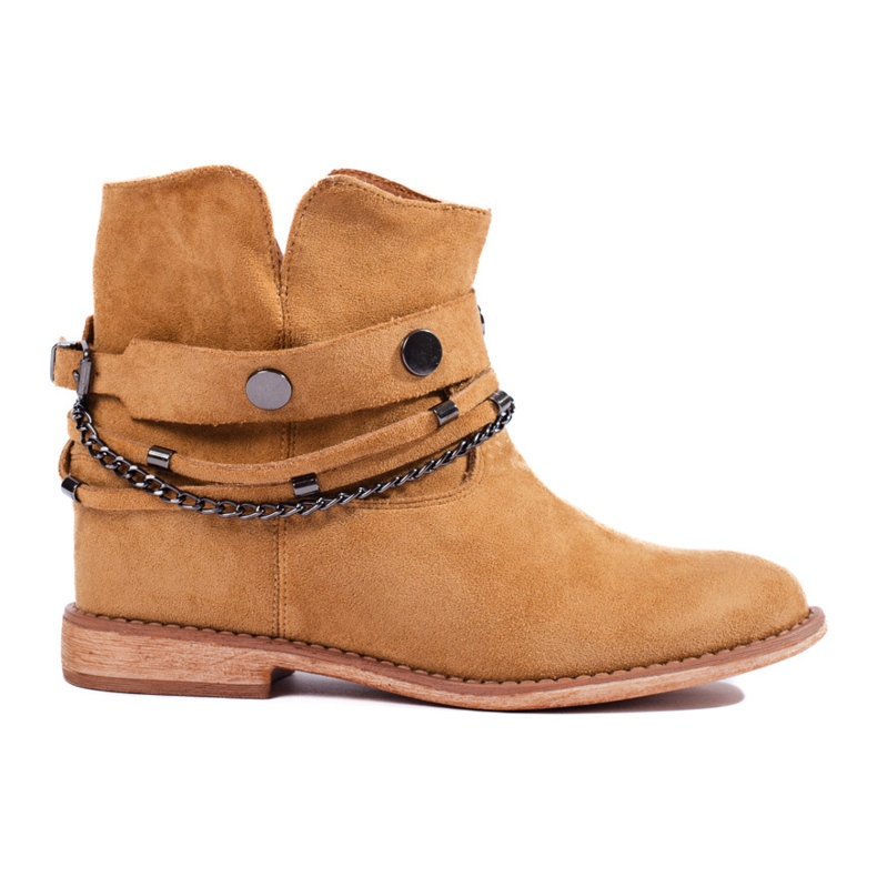 Santiags femme daim Shelovet camel beige