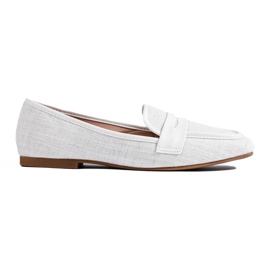 Mocassins Shelovet blancs élégants pour femmes