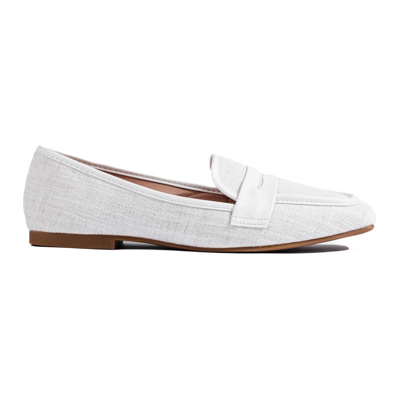 Mocassins Shelovet blancs élégants pour femmes blanche Mocassins Shelovet blancs élégants pour femmes blanche