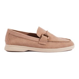 Richelieus en daim marron Shelovet beige