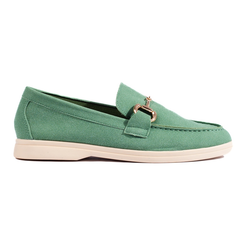 Chaussures femme en daim vert Shelovet