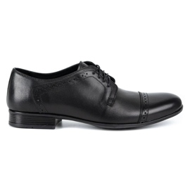 Olivier Chaussures habillées en cuir pour hommes A34 Kb noir