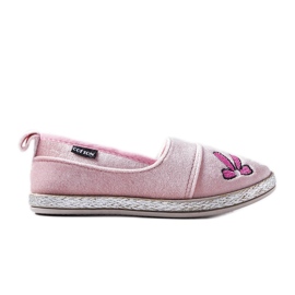 Ballerines en velours rose Patria Ballerines en velours rose Patria