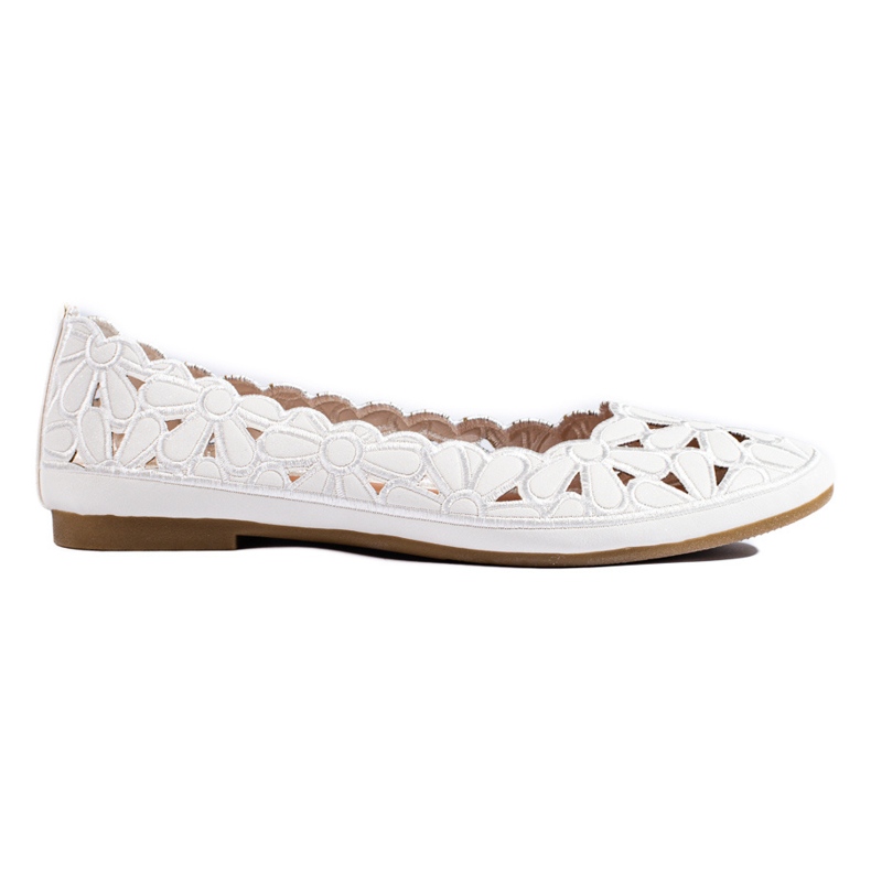 Ballerines femme ajourées Shelovet blanches