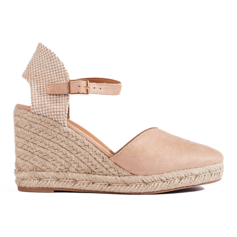 Espadrilles compensées femme Shelovet beige