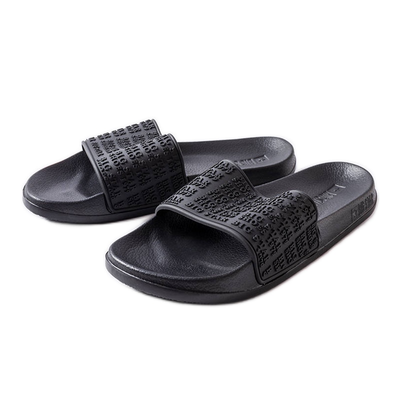 Claquettes Big Star noires LL274A147 le noir