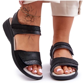 Sandales Velcro Classiques S.Barski 97575 Noir le noir