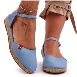 Espadrilles Plateforme Big Star Femme FF274532 Bleu Espadrilles Plateforme Big Star Femme FF274532 Bleu