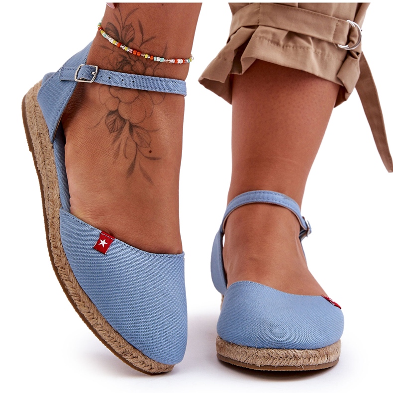 Espadrilles Plateforme Big Star Femme FF274532 Bleu