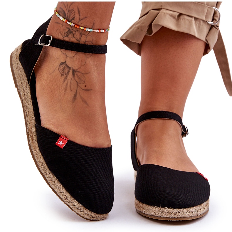 Espadrilles Plateforme Big Star Femme FF274526 Noir le noir