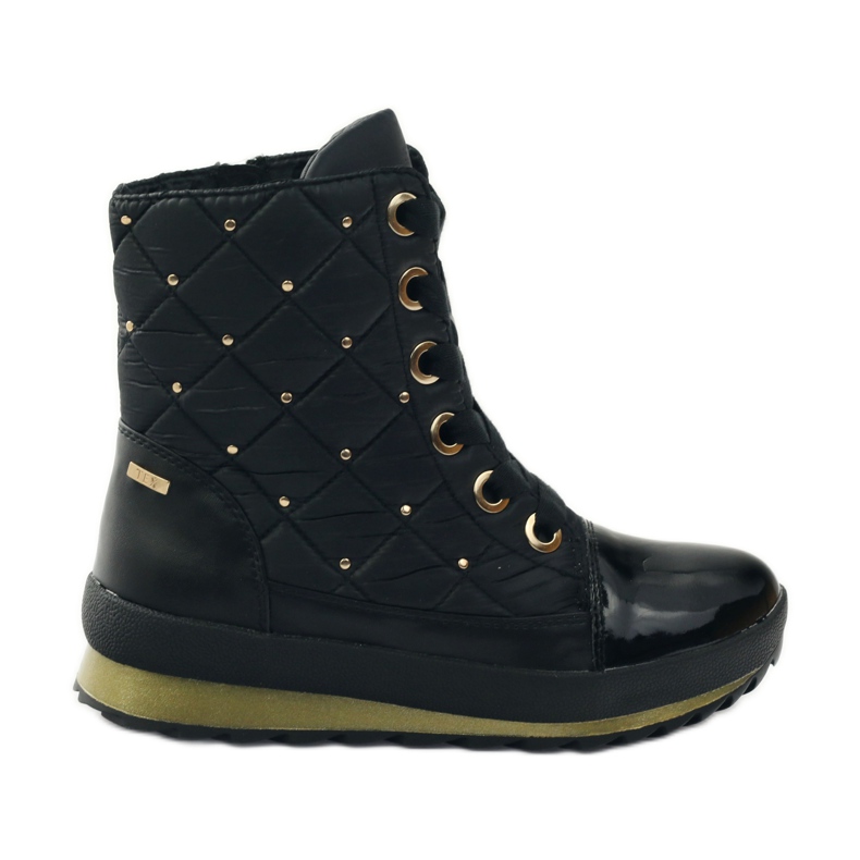 Caprice Bottes de neige Membrane 26204 Bottes noires jaune le noir