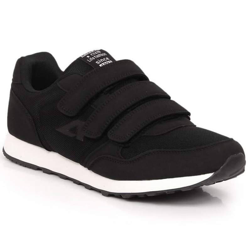 American Club W AM924A chaussures de sport velcro noires le noir