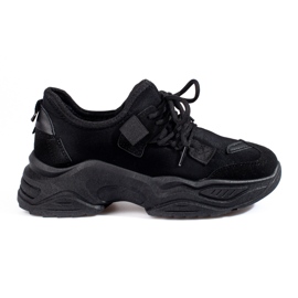 Baskets noires pour femmes sur la plateforme Shelovet