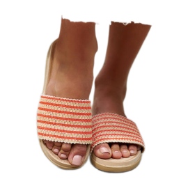 Claquettes Capovalle tressées orange Claquettes Capovalle tressées orange