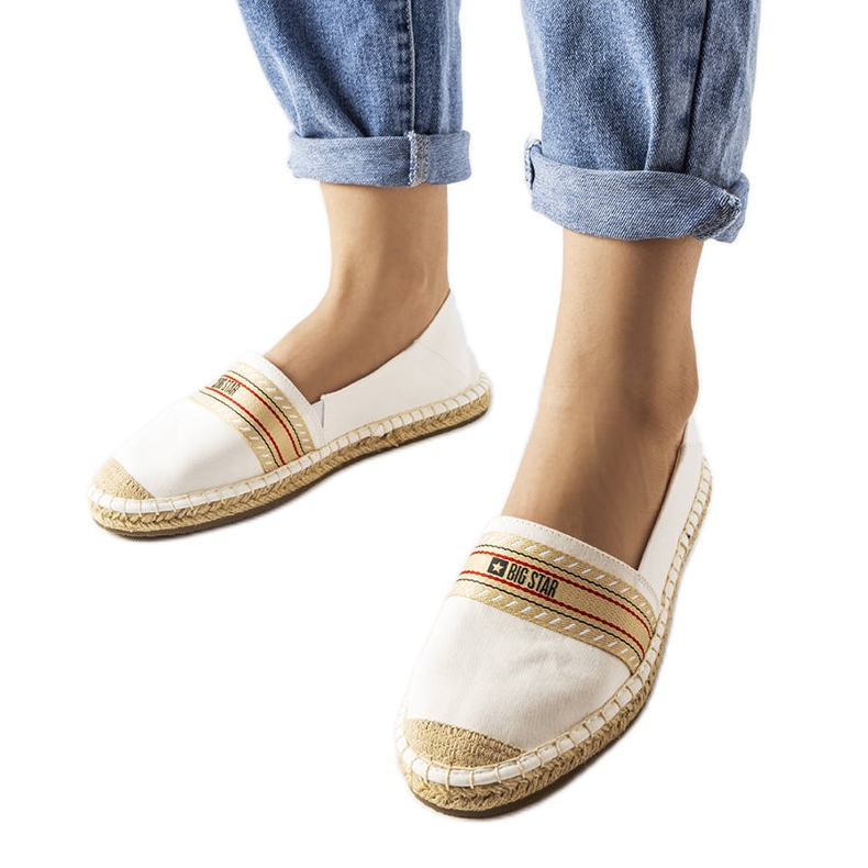 Espadrilles blanches Big Star LL274893 Espadrilles blanches Big Star LL274893