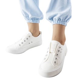 Baskets blanches à enfiler Big Star LL274162 Baskets blanches à enfiler Big Star LL274162