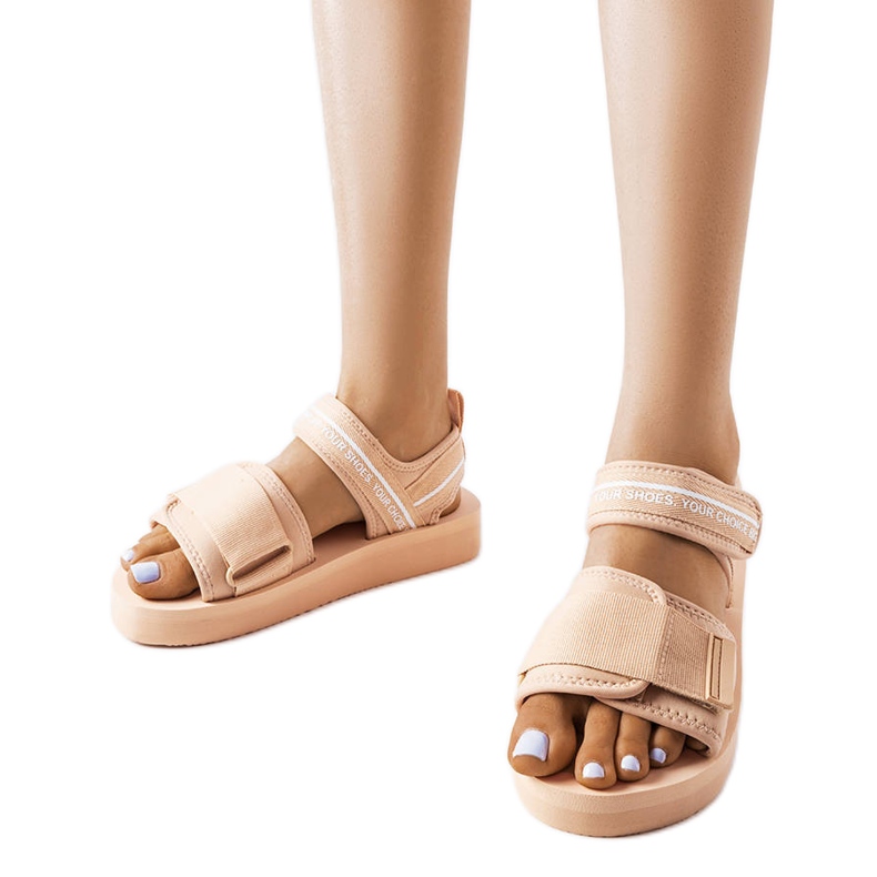 Sandales Big Star en mousse beige LL274787 Sandales Big Star en mousse beige LL274787