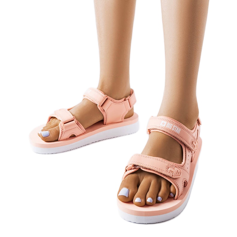 Sandales mousse rose Big Star LL274788