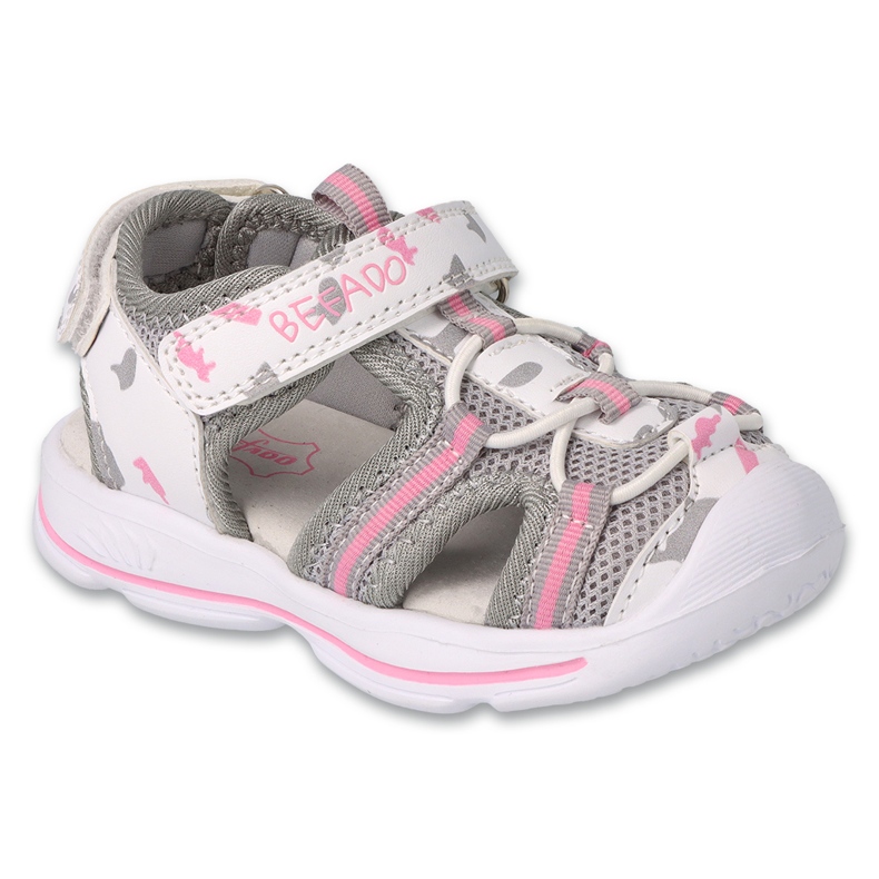 Befado chaussures pour enfants gris 170P076 blanche Befado chaussures pour enfants gris 170P076 blanche