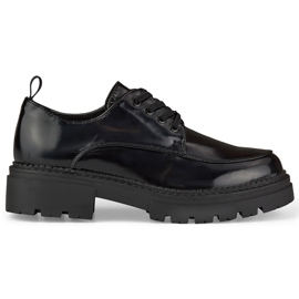 La.Fi Chaussures à lacets laquées noires