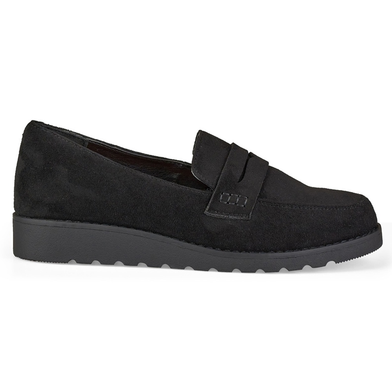 La.Fi Chaussures classiques en daim noir le noir