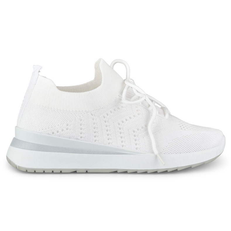 Chaussures de sport compensées blanches Chaussures de sport compensées blanches
