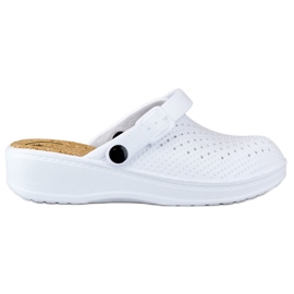 Chaussons femme confortables avec doigts recouverts blanc