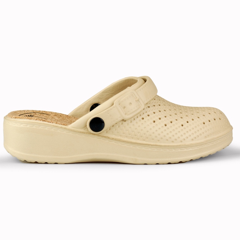 Chaussons femme confortables avec doigts recouverts beige