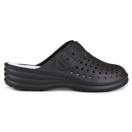 Tongs femme confortables avec doigts recouverts noir