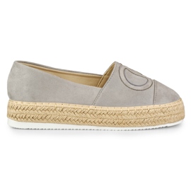 Espadrilles grises à plateforme Espadrilles grises à plateforme